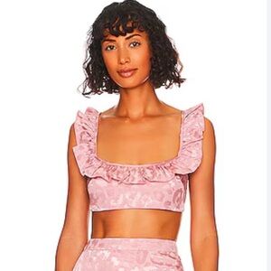 Tularosa Leah Crop Top in Dusty Pink Size Small